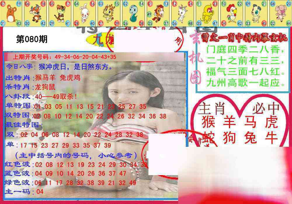 080期特码生肖图[图]